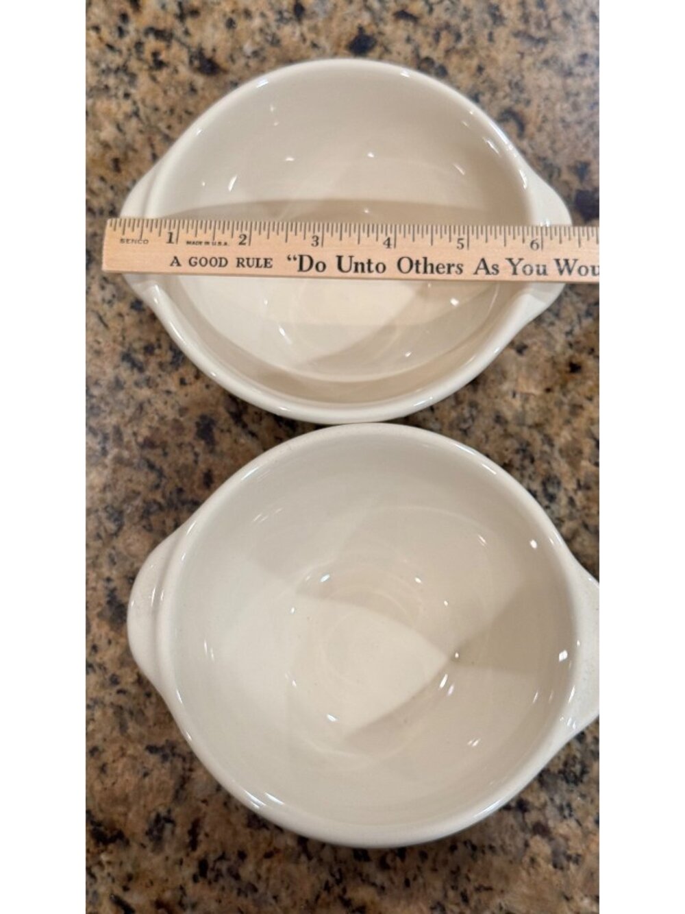 4 Emile Henry Modele Depose 21.60 Bowl Ribbed Lug Handled Soup Cereal Ice Cream - Picture 4 of 10